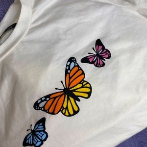 Butterfly Print Top long 🤍NEW🤍